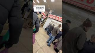 LINES FOR FOOD IN RUSSIA  #food #market #russia #russianmarket #farmersmarket