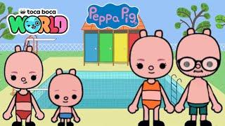  PEPPA PIG IN TOCA BOCA | SWIMMING‍️ | Toca Boca World 