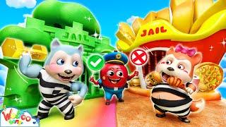 Stuck in Yummy Prison - Good Diet Song | Imagine Kids Songs & Nursery Rhymes | Wolfoo Kids Songs