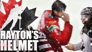 Barrett Hayton Doesn't Remove Helmet During Russian Anthem, Grigori Denisenko Gets Upset (WJC 2020)