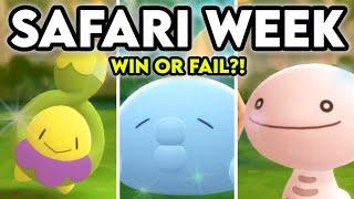 WIN or FAIL?!  5 SHINY POKEMON in the GREAT MARSH!  Safari Week 2022