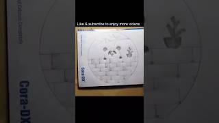 Easy panda drawing. How to draw panda. #shorts #shortvideo #samirasgallery