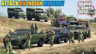 GTA 5 - Attack on Indian Military Convoy | Indian Military in Action