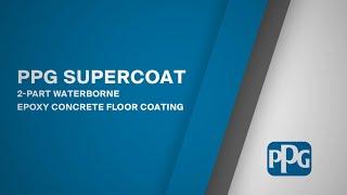 PPG SUPERCOAT Epoxy Garage Floor Coating