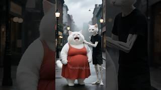 They laughed at the fat one and the skinny one. Now they regret it. #cat #kitten #shorts