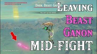 Leaving Beast Ganon MID-FIGHT! ..too epic for the internet to watch.. in Zelda Breath of the Wild