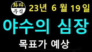 6월19일 주식 화타TV주식급등 구독해주세요 야수의심장, 자연과환경 브이티엠피 태경케미컬 티에스이 이루다 삼성제약 한화오션