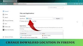 How to Change the Download Location in Firefox | Easy tech Steps