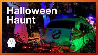 Halloween Yard Haunt Walkthrough - Night.  Boddy Creek Manor, 2020