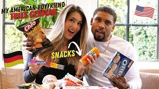 My American Boyfriend Tries German Snacks | Mr And Mrs Global