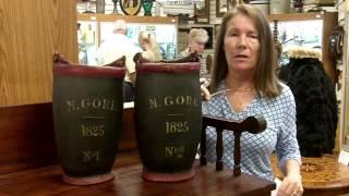 Antique Fire Buckets just into our antiques mall at Gannon's Antiques & Art