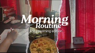 Lazy morning routine | Sunday reset ( my first video )