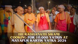 TOVP presents Maha Prasadam cooked by H H Radhanath Swami Maharaj for 10,000 Yatris