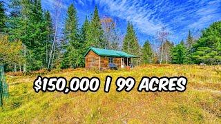 Off Grid Cabin For Sale | 99 Acres | $150,000 | 70 Morgan Rd, Burnham, ME 04922