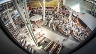 Public Service Hall inside view - Timelapse Video HD