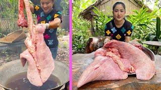 Beef Lungs recipe: Yummy beef lungs cooking with country style - Amazing cooking skills