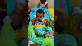 bhai bahen ka pyar||6month old baby||Vasu niya|#naughty niya singh#shorts