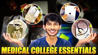 Top 10 Medical College Essentials YOU MUST have!!🩺 |What to buy for 1st yr med college|JaiwardhanS.