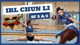 Recreating CHUN LI moves FOR REAL - Sofia Stunts