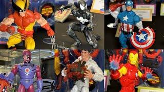 New Marvel Legends Secret Wars, Sentinel action figures on display where to buy Hasbro & Titan Toyz