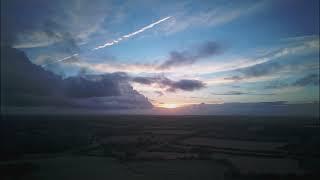 September Suffolk Sunset by Drone