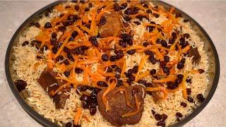 Afghani Qabuli Beef Pulao - قابلی پلو با گوشت گاو | Afghan Kabuli Recipe