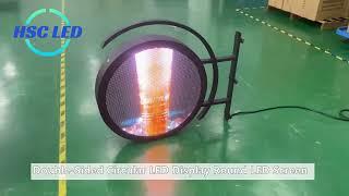 Double Sided Circular LED Display Round LED Screen