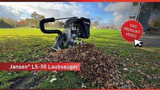 The JANSEN® LS-50 leaf vacuum with gasoline engine. Powerful and efficient.