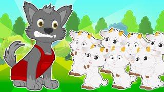 BABIES ALEX AND LILY  The Seven goats and the wolf story