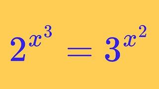 Solving An Interesting Exponential Equation