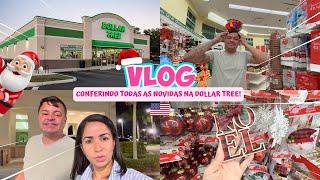 DECORAÇÃO DE NATAL NA LOJA DOLLAR TREE DOS ESTADOS UNIDOS 2024, MUITA COISA LINDA | VLOG