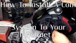 How To Install A Sena 20s or SMH10 To Your Shoei RF1200 Or Other Motorcycle Helmet