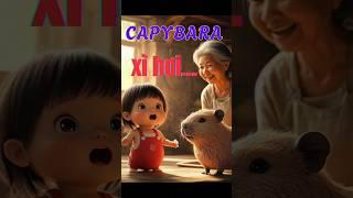 Capybara troll Baby Three khiến bà ngoại cười xỉu! #Capybara #BabyThree #CapyTroll #VideoHaiHuoc
