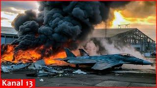 Israeli Airstrike Destroys Three Iranian F-14 and two F-5  Fighter Jets