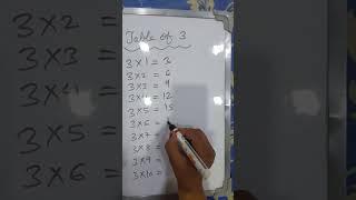 Table of 3 #shorts #youtubeshorts #maths #tabletrick #viral #math #learnmathsandsciencewithhardeep