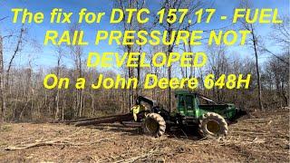 The fix for a DTC 157.17 on a John Deere 648H Skidder.