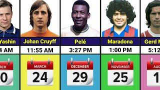 Time Of Death: Famous Football Players