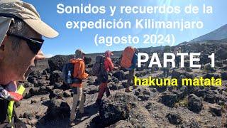 Sonidos y recuerdos de la expedición al Kilimanjaro (agosto 2024) PARTE 1 - Tanzania - África