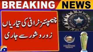 Preparations for the Champions Trophy 2025  | Gaddafi Stadium Upgradation | Geo News