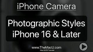 How to use Photographic Styles on iPhone 16 models & later. #iphone16 #iphonecamera