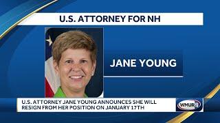 U.S. Attorney Jane Young announces she will resign from her position on January 17