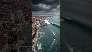 베네치아에 거대한 쓰나미가 밀려왔다! 상상도 못한 물의 재앙Venice Faces a Giant Tsunami! The Unthinkable Water Disaster #자연재해