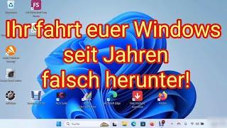 Die beste Methode den PC schneller und stabiler zu machen - Schnellstart deaktivieren / Windows 11