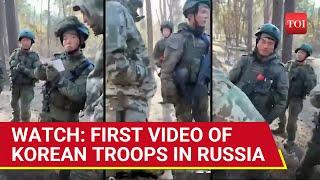 First Video Of North Korean Soldiers Fighting Ukrainians In Russia's Kursk | Watch