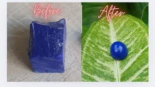 Lapis Lazuli | Lapidary Steps | How to make Cabochon | Rough to Finished