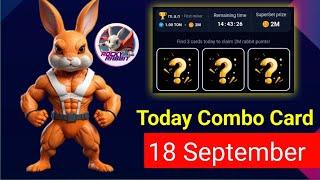 18 September Rocky Rabbit daily combo || Enigma Code Rocky Rabbit || Easter card unlock Rocky Rabbit