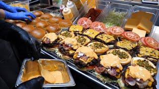 미친 퀄리티! 아메리칸 스타일 딥 치즈버거 BEST 5 / American Style Deep cheeseburger / Korean street food