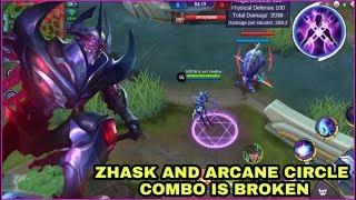 ZHASK BEST SPELL ARCANE CIRCLE COMBO | MOBILE LEGENDS