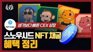 생각보다 빨랐던 상장 소식, 스노우시드 NFT 채굴 혜택 정리