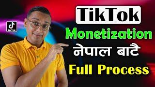 TikTok Monetization Nepal : Creator Reward Program ENABLE Garne Tarika | How to Create TikTok ID?